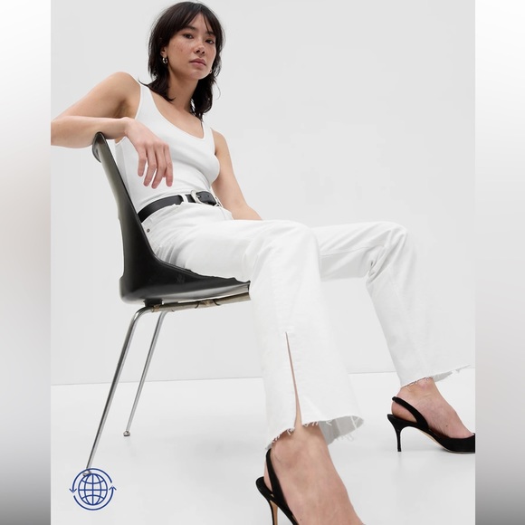 Gap Mid Rise Split-Hem ‘90s Loose Jeans with Washwell - Picture 5 of 10